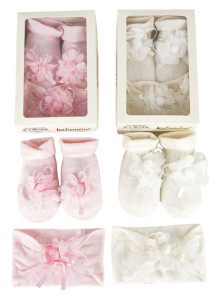 Носочки для девочки Katamino Цветок, хлопок, в подарочной коробке, 0-6 м