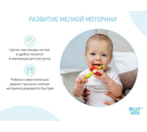 Набор зубных щеток Roxy Kids Flower, на присоске, 2 шт