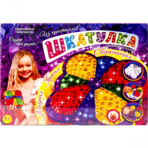 Набор для творчества Danko Toys SHK-01-02 Шкатулка из кристаллов своими руками
