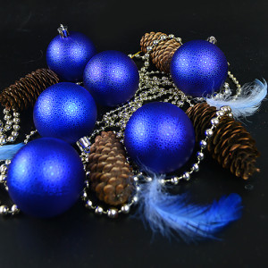 Набор елочных игрушек 8387-8 Шарики, диаметр 8 см, 6 шт.