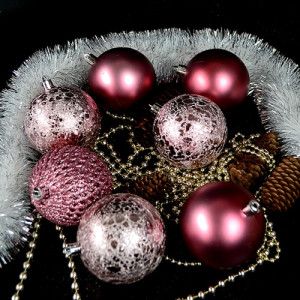 Набор елочных игрушек 9418 Шарики , диаметр 8 см, 12 шт.