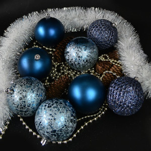 Набор елочных игрушек 9418 Шарики , диаметр 8 см, 12 шт.