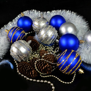 Набор елочных игрушек 9523-9524 Шарики, диаметр 6 см, 12 шт.