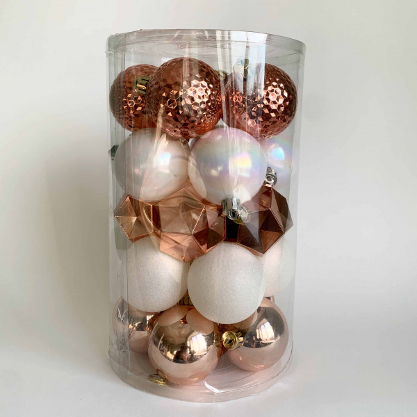 Набор елочных игрушек 9483-М1 Шарики, диаметр 6см, 25шт.