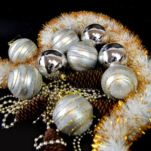 Набор елочных игрушек 88350-6 Шарики, диаметр 6 см, 30 шт.