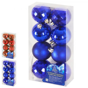 Набор елочных игрушек 8508-8509 Шарики, кол-во в ассортименте