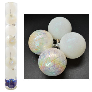Набор елочных игрушек 88366-88369-88384 Шарики, размеры в ассортименте