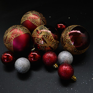 Набор елочных игрушек 9340 Шарики, диаметр 8 см, 32 шт.