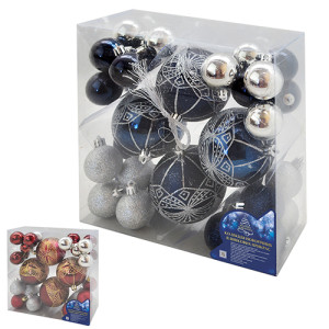Набор елочных игрушек 9340 Шарики, диаметр 8 см, 32 шт.