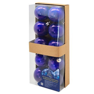 Набор елочных игрушек 9363-9364-9365-9366-9367-9369 Шарики, размеры в ассортименте