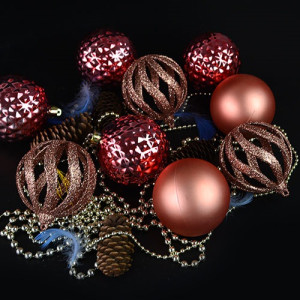 Набор елочных игрушек 9474 Шарики, диаметр 8 см, 9 шт.