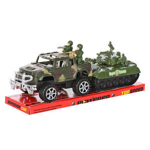 Набор игровой 333 Джип военный и танк, инерционные