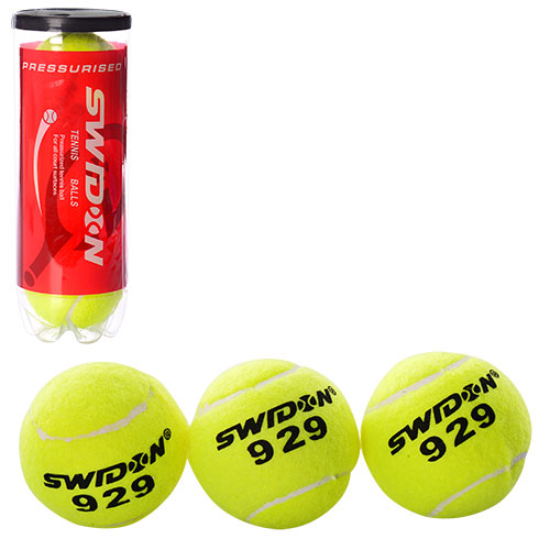 Набор теннисных мячиков MS 1178 Swidon 929, 40% натуральной шерсти, 3 шт.