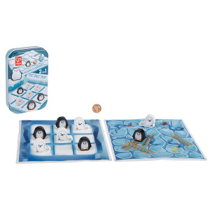 Настольная игра Hape Tic Tac Toe, 2 в 1, деревянная