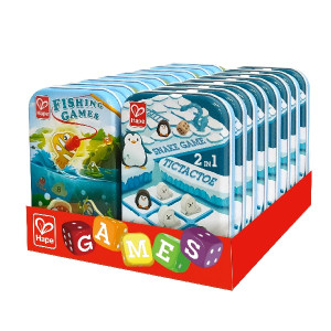 Настольная игра Hape Tic Tac Toe, 2 в 1, деревянная