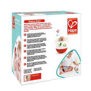Неваляшка Hape E0016 звенящая, деревянная