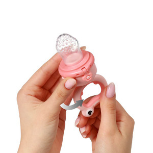 Ниблер силиконовый BabyOno Frog, 2 насадки