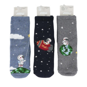 Носки для мальчика Arti Kids Космонавт , махровые, 3-6 лет