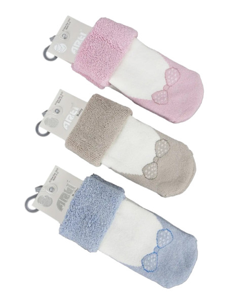Носки детские Arti Baby Бант, теплые, махровые, 6-12 м