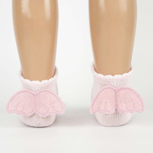 Носки для девочек Katamino Крылья, хлопок, 0-12 м