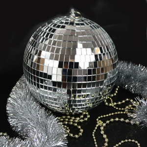 Игрушка на елку 9437 Шарик "Диско", размеры в ассортименте, 1 шт.