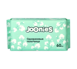 Полотенца одноразовые Joonies, нетканые, 18х20 см, 60 шт.