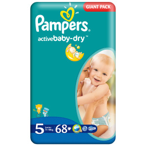 Подгузники Pampers Active Baby №5 (11-25кг) 68шт