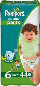 Подгузники трусики Pampers Active Boy №6 ( от 16 кг) 44шт, для мальчиков