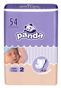 Подгузники Panda Mini №2 (3-6 кг), 54 шт.