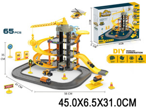 Парковка Engineering 3-этажа, спецтехника 4 шт, 65 дет