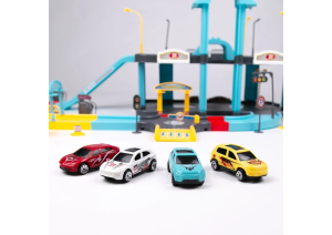 Парковка Parking, 2 этажа, 4 машинки, 91 дет