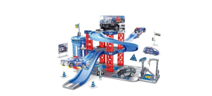 Парковка Полиция, 3-этажа, 2 машины, 47 деталей