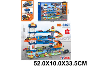 Парковка Super Garage, 4-этажа, 3 машинки, звук/свет, 64дет
