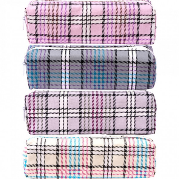 Пенал - косметичка Клетка 2-92, 1 отделение, 18 х 3,5 х 7 см