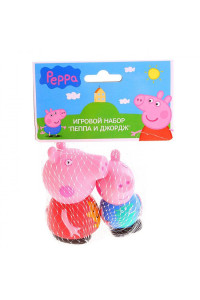 Игрушки для купания Peppa Pig Пеппа и Джордж, 2 шт.