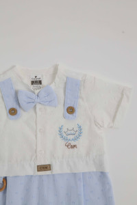 Песочник с бабочкой для мальчика Caramell Crm Boy, батист, 1-12 м