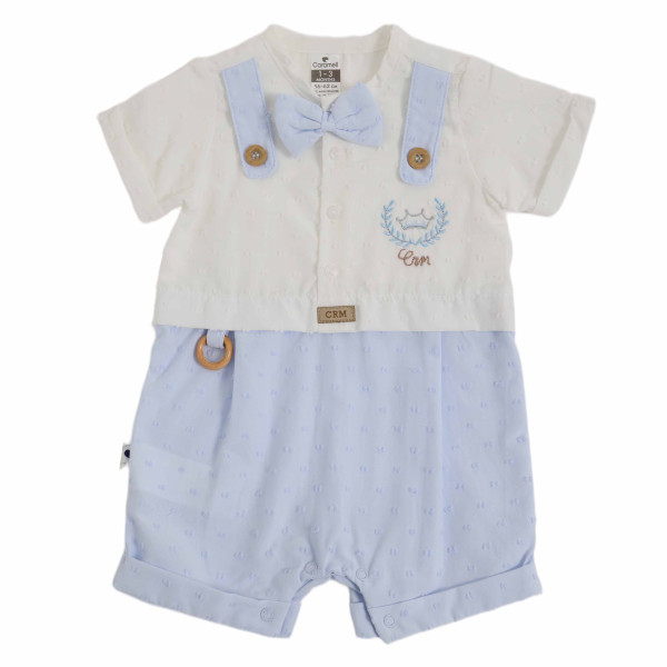 Песочник с бабочкой для мальчика Caramell Crm Boy, батист, 1-12 м