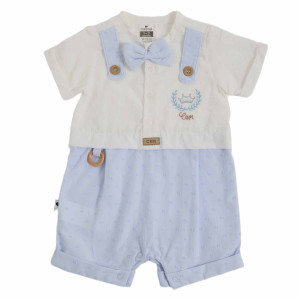 Песочник с бабочкой для мальчика Caramell Crm Boy, батист, 1-12 м