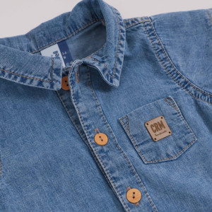 Песочник для мальчика Caramell Denim Boy, джинсовый, 3-18 м
