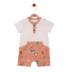 Песочник летний Bobby Baby Dogs, унисекс, пике, 3-18 м