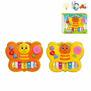 Пианино развивающее Бабочка 42315, со звуком и светом