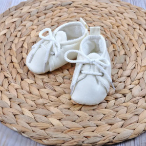 Пинетки детские MagBaby, со шнурками, хлопковые, 0-12 м