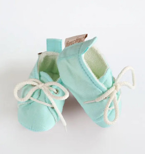 Пинетки детские MagBaby, со шнурками, хлопковые, 0-12 м