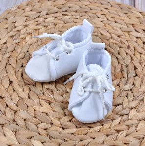 Пинетки детские MagBaby, со шнурками, хлопковые, 0-12 м