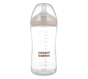 Бутылочка Canpol babies Natural Shape DuoFlex, пластик, соска силикон, 6m+, 330 мл