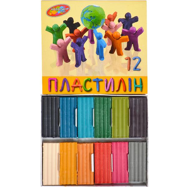 Пластилин детский Колорит, 12/14 цветов