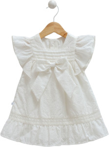 Платье летнее для девочки Caramell Very Clean, батист шитье, 3-18 м