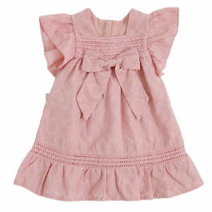 Платье летнее для девочки Caramell Very Clean, батист шитье, 3-18 м