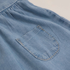 Платье джинсовое Caramell Denim Girl, с повязкой, 9м-3года