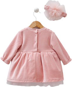 Платье Caramell Princess Bear с повязкой, велюр, 0-12 м